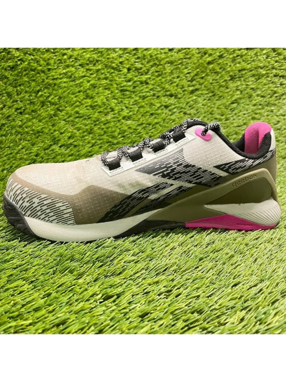 Reebok Nano X1 Adventure Womens Size 7.5 Gray Composite Toe Safety Work Shoes